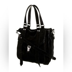 Proenza Schouler Black Suede Satchel